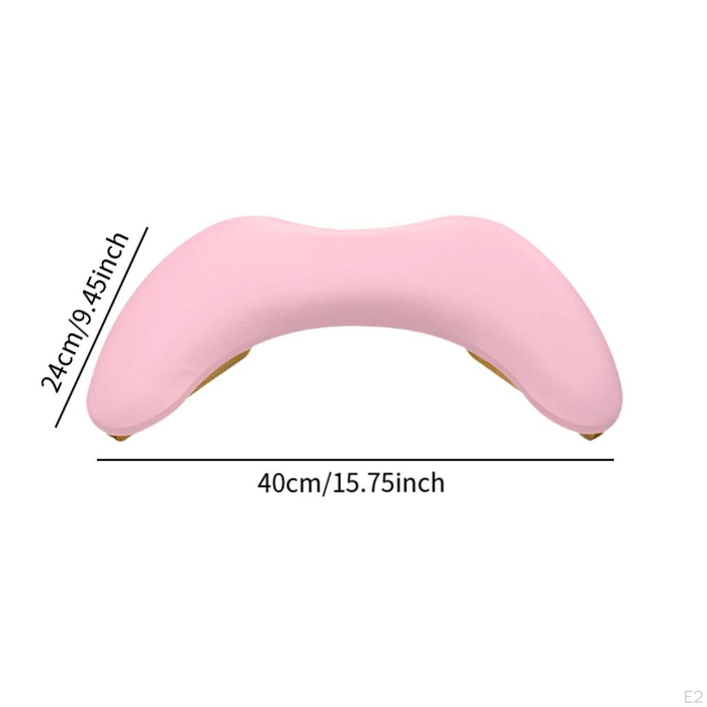 U Shape Arm Rest, PU Leather Manicure Armrest, Professional Hand Rest Pillow, Nail