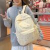 Schoolbag Korean Version Ins Backpack Women's High Value Large Capacity Junior High School Students Schoolbag Light Commuter Travel Backpack