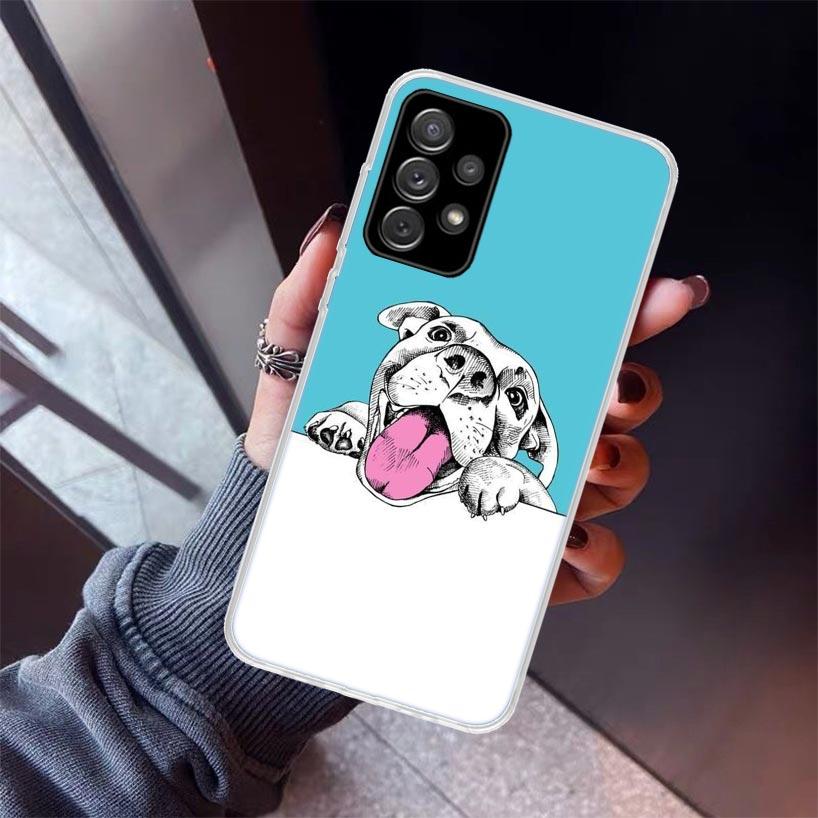 

Pit Bull Lovely Dog Pitbull Phone Case For Samsung Galaxy A17 A57 A37 A16 A26 A36 A56 A15 A25 A35 A55 A14 A13 A54 A53 A34 A24 A3 Samsung A55