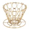Folding Coffee Drip Rack Stainless Steel Handheld Coffee Filter Cup Holder for Outdoor Camping Gold