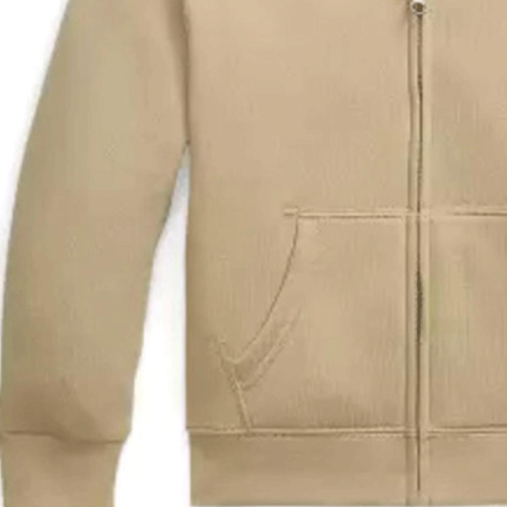 Polo Ralph Lauren Solid Color Hoodie With Small Pony Logo Zipper Long Sleeve Kids hoodies Khaki 323816800-015