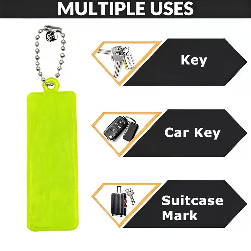 Reflective Luminous Zipper Pull Keychain & Pet Pendant