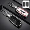 Zinc Alloy Racing Style Car Key Fob Cover for Jeep Wrangler Cherokee Compass Anti-Scratch Auto Key Case Shell Accessories AKW1