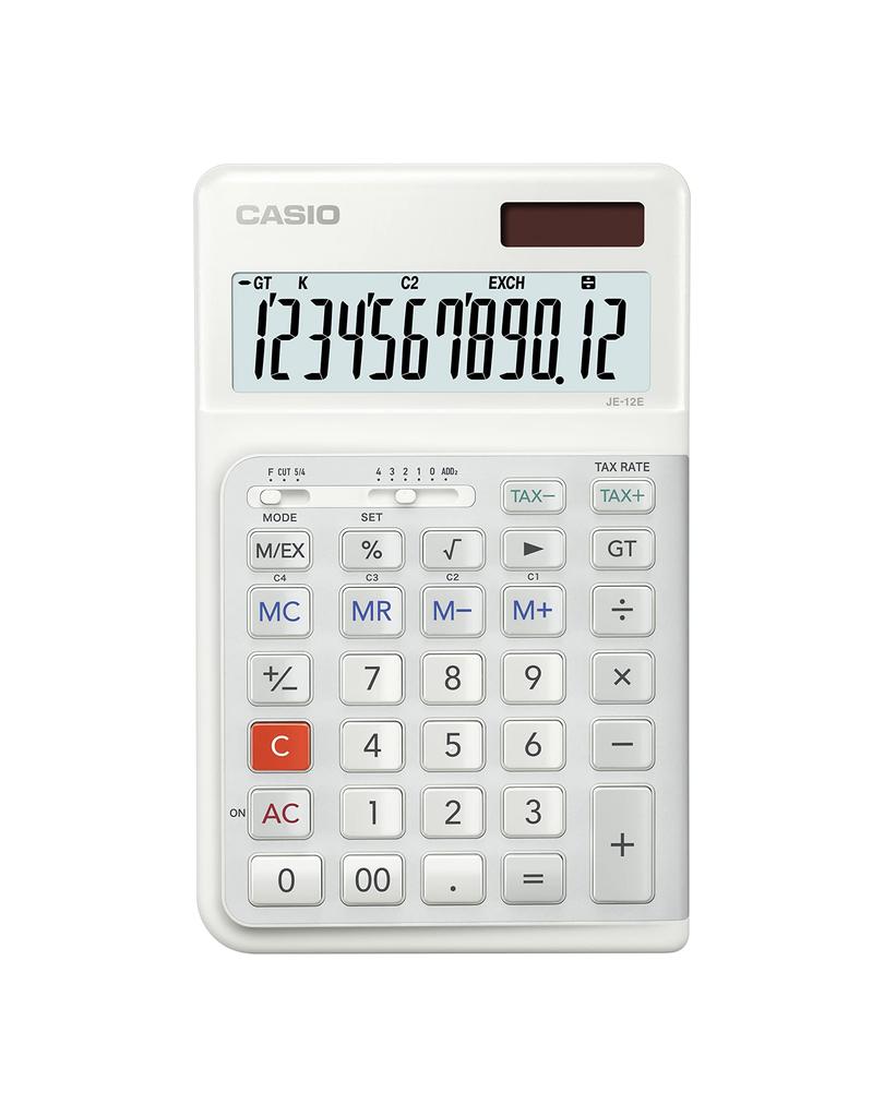 Casio 12 Digit Ergonomic Business Calculator JE-12E