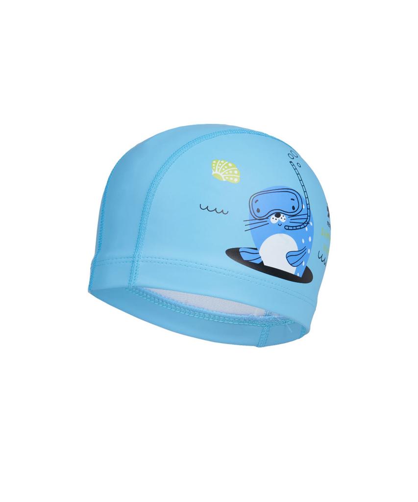 Lenomasuyeongbog Kids' Sea Otter Pu Swim Cap Sky Blue Ro-Rc2E054-Sb