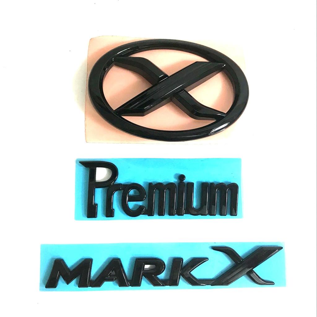 JLPC6 1 Pcs 3D ABS MARK X Emblem Premium Car Badge X Rear Truck Car Stickers Decor For Toyota MARKX MARK-X Car Accessories