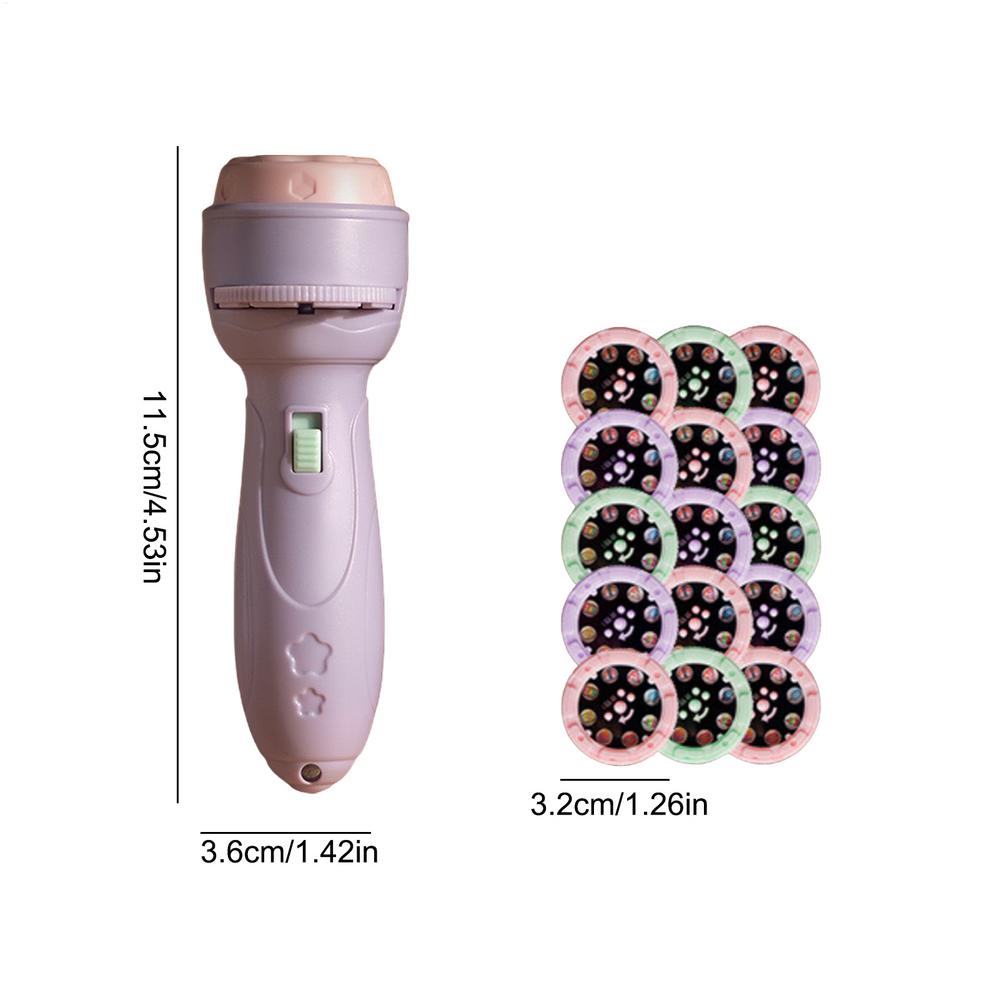 Toddler Flashlight Projector 120 Patterns Projector Toys for Kids Preschool Learning Cartoon Torch Light Projection Flashlight