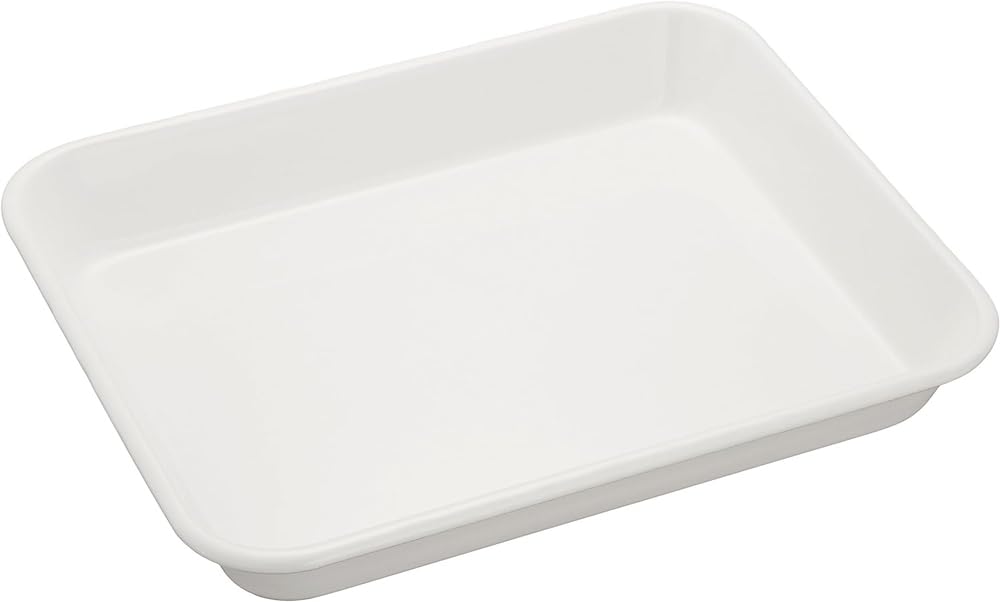 

Nodahoro Enamel Cooking x x Made in Tray, Heat-Resistant, 21-Piece Set, 24.2 19.6 3.5 cm, White, Japan, VA-21W белый