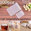 100pcs Disposable Non-Woven Fabric Tea Filter Bag Drawstring Seal Strainer Bag Coffee Tea Infuser Kitchen Accessories