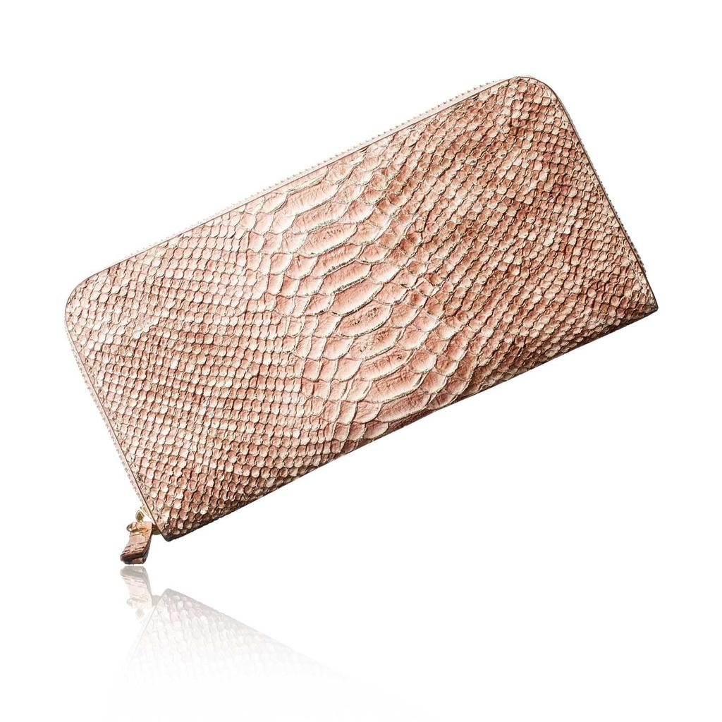 [VOICE] Align Women's Anaconda Diamantina Long Wallet, Made in Italy by Atema, featuring Cowhide Leather with Elegant Python Embossing. A perfect