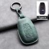 Leather Car Remote Key Case Cover for Subaru BRZ Forester Legacy Outback WRX STI Impreza XV Crosstrek Protector Fob Keychain
