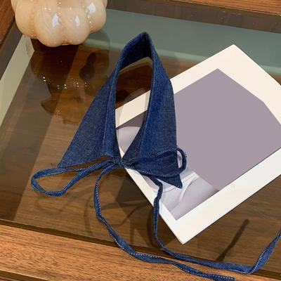 Damen Abnehmbarer Kragen Kostümkragen Atmungsaktiv Stilvoll Denims Kragen Jacken Zubehör