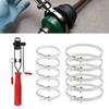 11 Pcs Stainless Steel Adjustable Heavy Duty CV Boot Clamp Plier Kit with 10 Crimp Bands for Car, Truck, SUV