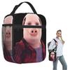 John Pork Roept Geïsoleerde Lunchtas voor Vrouwen Kinderen Draagbare Voedseldozen Thermische Lunchbox Tote