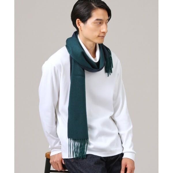 Takeo Kikuchi Cashmere Solid River Cashmere Navy 00 100% Stole/Scarf, Pattern, Color-Combo Scarf, G8701093, Men's, (093), (FREE)