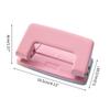 Dual-Hole Puncher Non-slip Handle Portable Hole Punch Tool Effortless Punching 10 Sheets Capacity for DIY Binder Albums