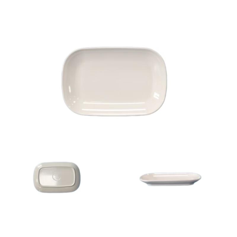 DISHJOY Melamine Rectangular Serving Plates (10-Pack) 8-inch
