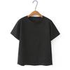 Plus Size Women Cotton Blend Short Sleeve T-Shirt Round Neck Floral Embroidery Hem Loose Slim Fit Casual Elegant Blouse Summer Daily Tops Item 23-727