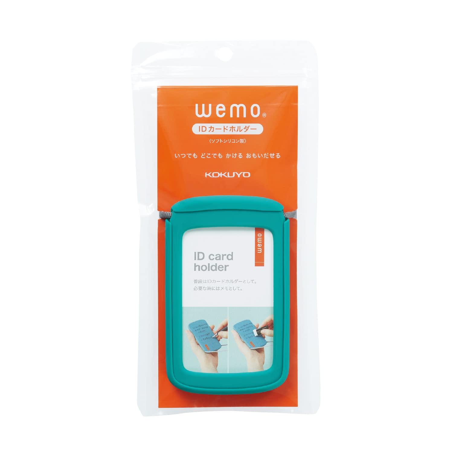 

KOKUYO ID card holder wemo blue green NM-WES196BG