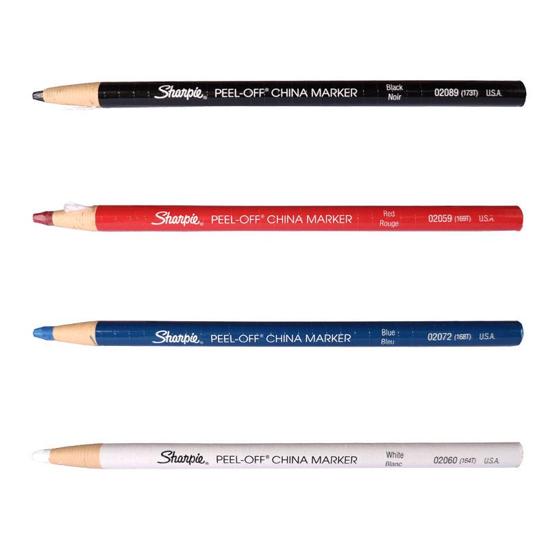 Sanfu Peel-Off China Marker Black Ceramic Pen