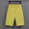 Women's Korean Style High-Waisted Straight-Leg Denim Pants - Versatile, Casual, Stretch for Cycling and Everyday Wear