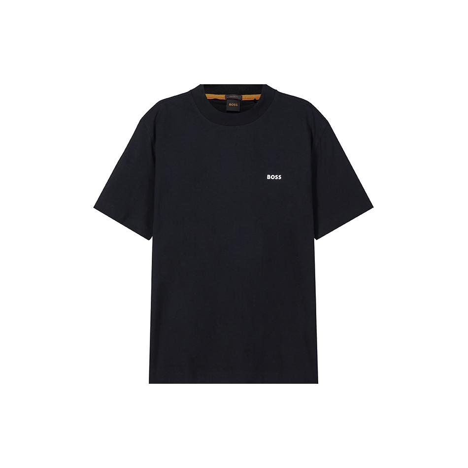 HUGO BOSS T-Shirts Men's Black Crew Neck Moderate Straight Fit 50485060-002