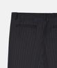 Deossingindeeodeeo Fine Pinstripe Straight Wide Slacks Black