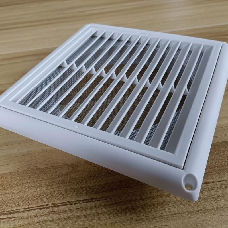 Upgrades Square Slanted ABS Louvered Vents Cover Outdoor Wall Weatherproof Guards Simple Installation for Dryer Bathroom