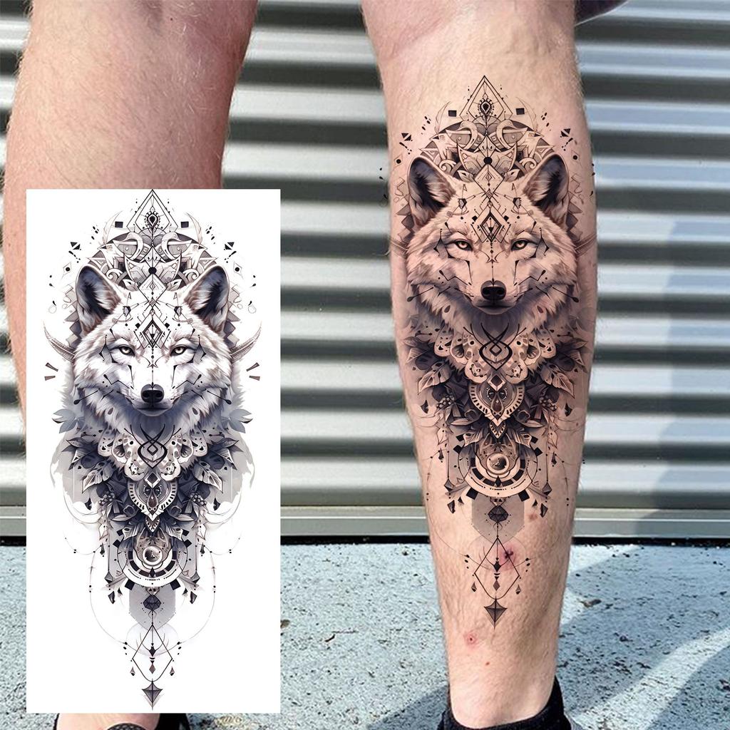 1 Sheet Sketch Flower Animals Temporary Tattoos For Women Long Lasting Waterproof Elephant Turtle Fake Tattoo Body Art Stickers