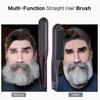 Negative Ionic Hair Straightener Comb, 2 in 1 Hair Straightener Brush and Curler, Electric Straightening Comb Heated Hair Brush