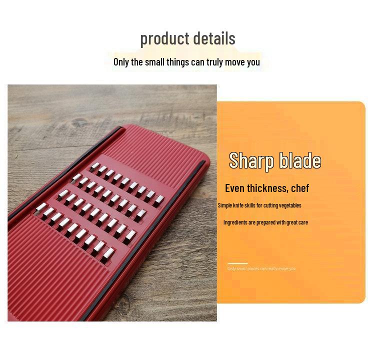 Huacheng Julienne Kitchen Insert: Cucumber, Potato, Carrot Julienne Board & Planer