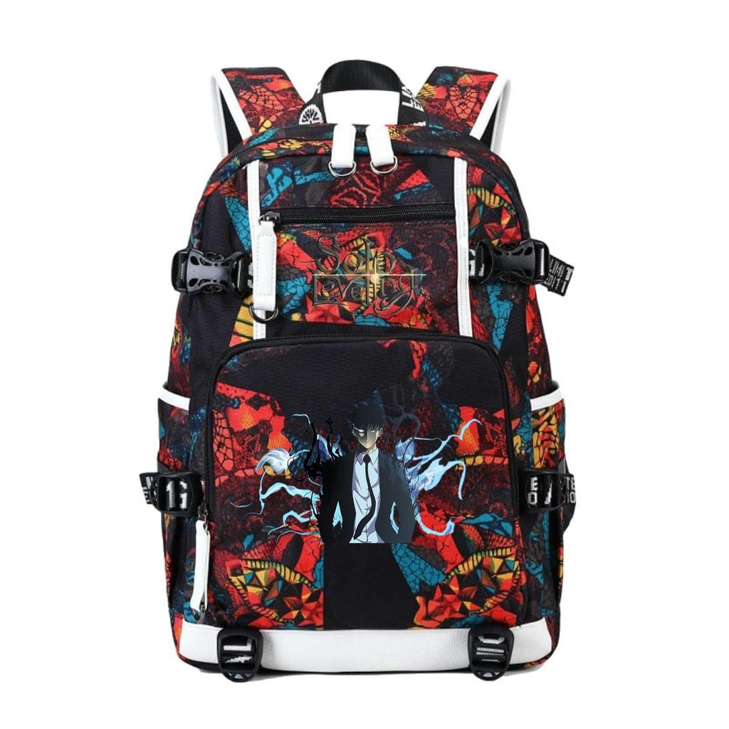 I Alone Upgraded The Animation Periphery Outdoor Travel Bag Large Capacity Multi-Function With Usb Backpack
