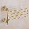 Bathroom Towel Shelf Gold Finished Bath Toilet Paper Holder Robe Hook Towel Rack Holder Tumble Holder Soap Basket ELG85400