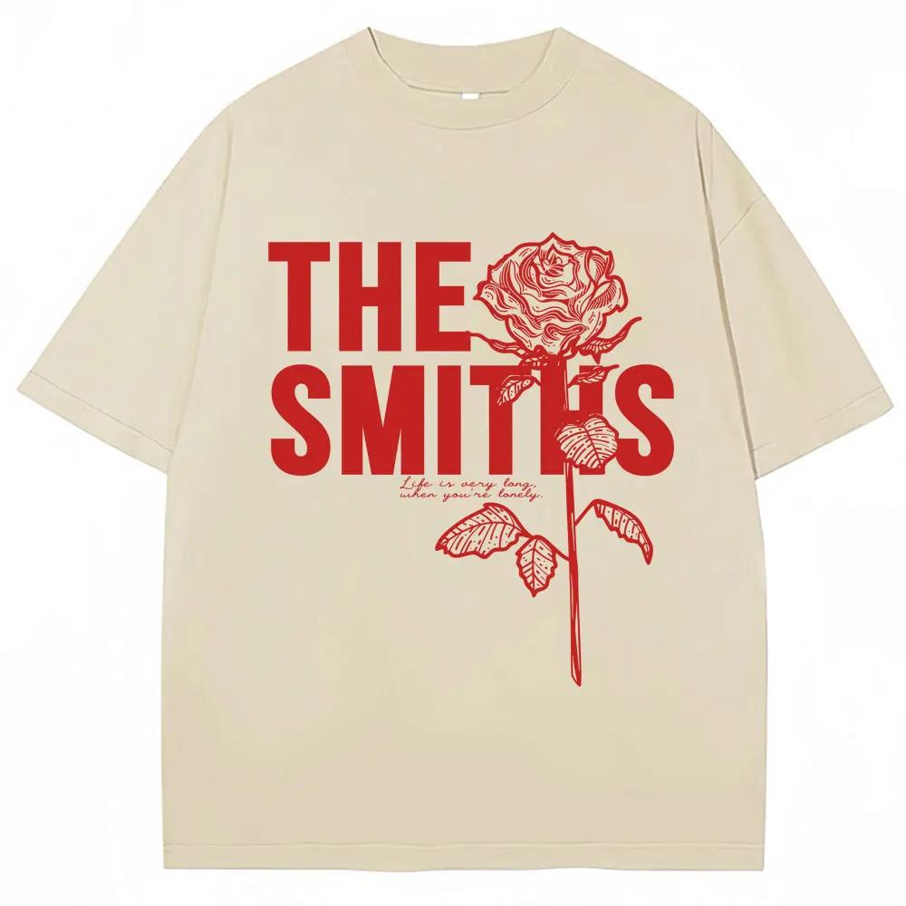 Rock Band The Smiths Grafik T-Shirt Herren Damen Mode Hip Hop Vintage Harajuku T-Shirts Übergroß Lässig Baumwolle T-Shirts Streetwear
