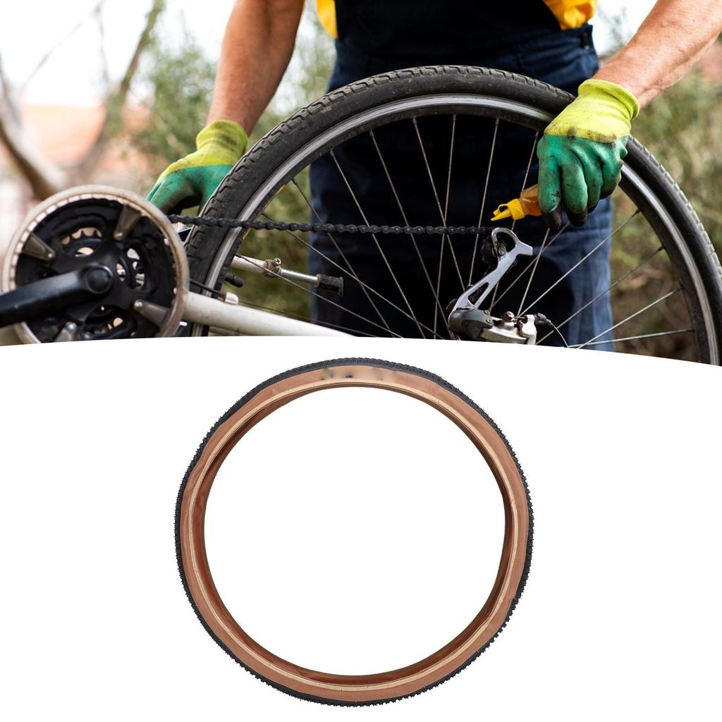 26x1.95 Mountainbike Ytterdäck Gummi Mönstrat Vikbart Ersättningscykeldäck för Reparation