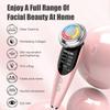 EMS Facial Massager LED Light Therapy Sonic Vibration Wrinkle Removal Skin Tightening Warm Cool Treatment Skin Care Beauty Device