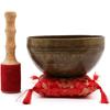 Singing Bowl Set Brass Golden Tara
