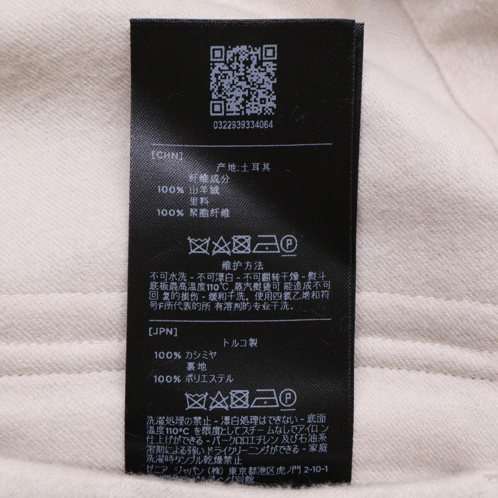 ZEGNA [Excellent Condition/Domestic Authentic] Oasi Cashmere Aiba Cashmere Oversized Long Sleeve Shirt/ tops XL IvoryUsed