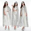 Fantasy Halloween Cosplay Robe Vintage Shiny Cloak New Shiny Sequin Cape  Women