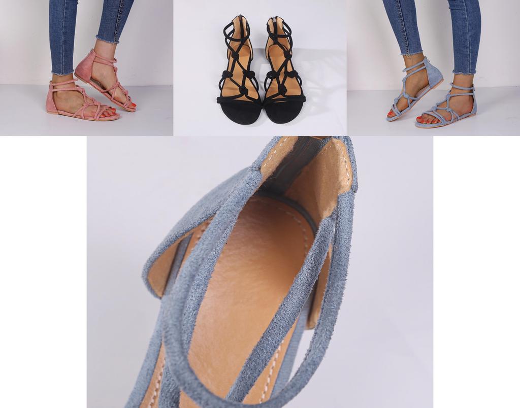 Luxurious Ladies Women Sandals Fashion Casual Shoes Slippers Flat Retro New Large Size