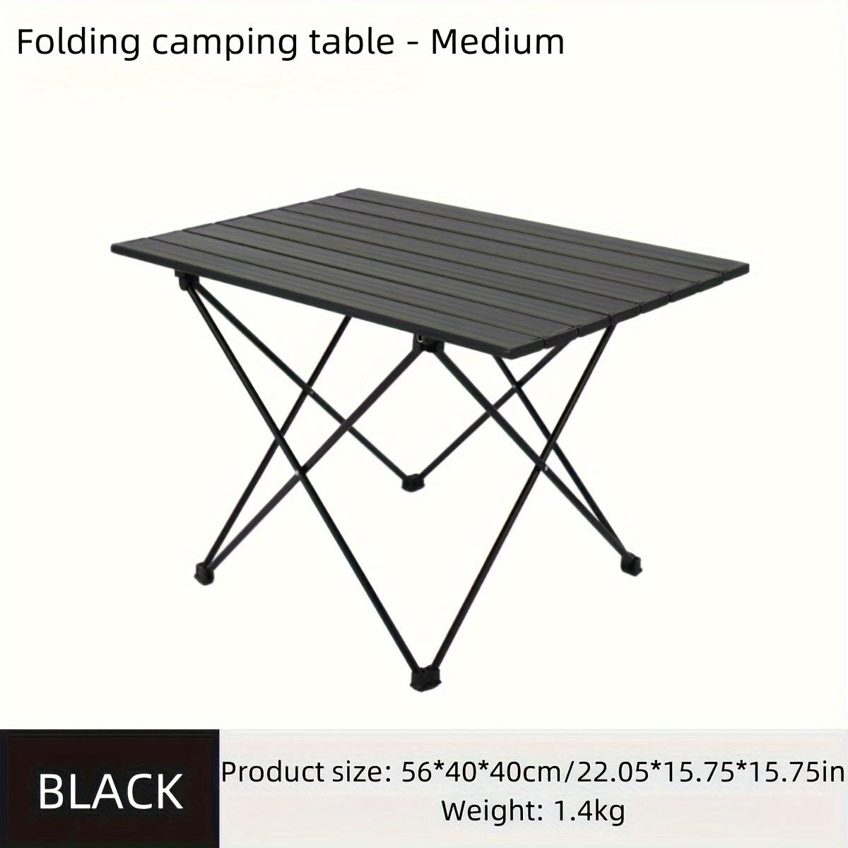 

Портативный складной алюминиевый стол, 1 шт. - ультра портативный, компактный и прочный, подходит для пикников на открытом воздухе, кемпинга, барбекю Medium