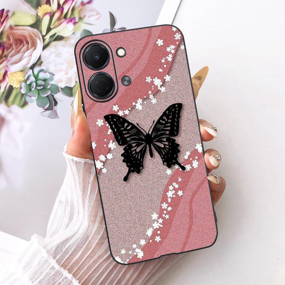 For Tecno Spark GO 3 5G Case KN3 Colorful Flowers Luxury Painted Cover Soft TPU Phone Case For Tecno Spark GO 3 SparkGo 3 Fundas