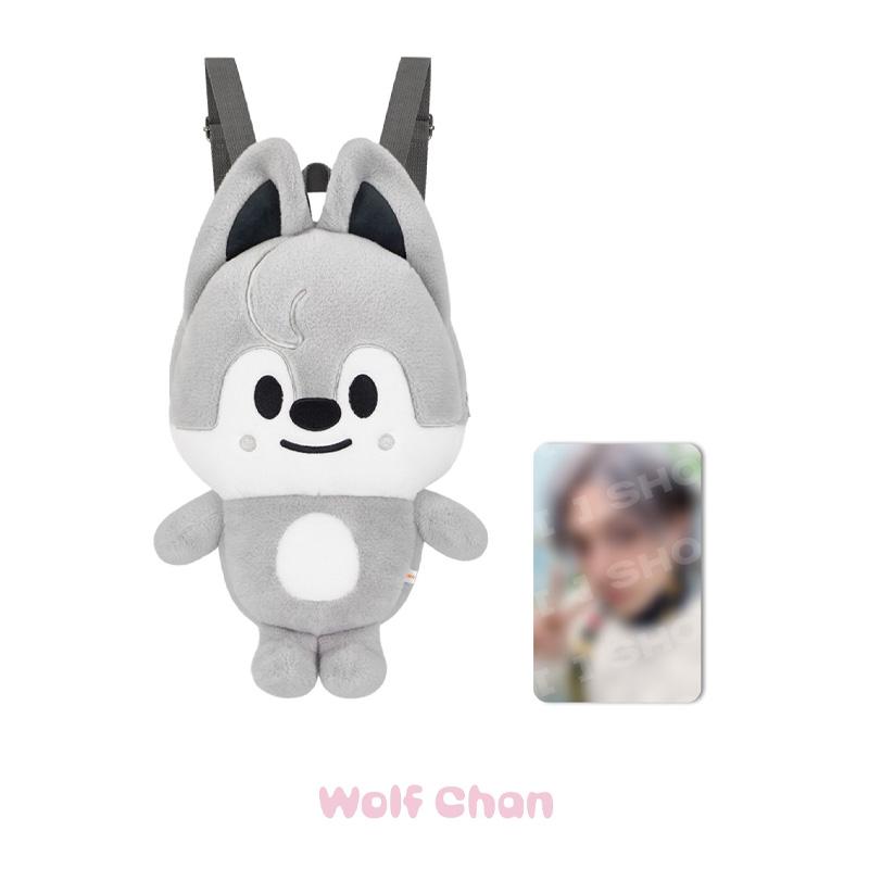 [ПРЕДЗАКАЗ] STRAY KIDS - Плюшевый Рюкзак SKZOO STAY в Нашем Маленьком Домике Wolf Chan