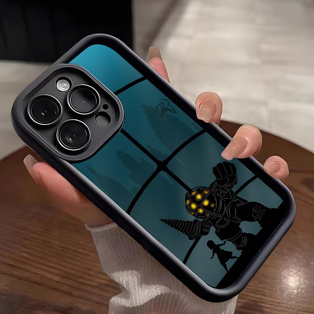 Game B-BioShock Phone Case For IPhone 17 Pro Max 15 Pro 16 14 Plus 12 13 Mini 11 Pro Shockproof Soft Cover
