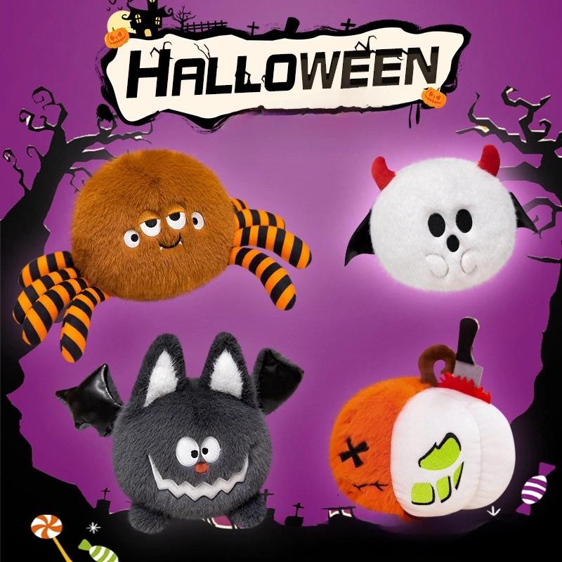 Plush Toy Halloween Spider Skeleton Pumpkin Ghost Bat Cartoon Fill Gift Doll