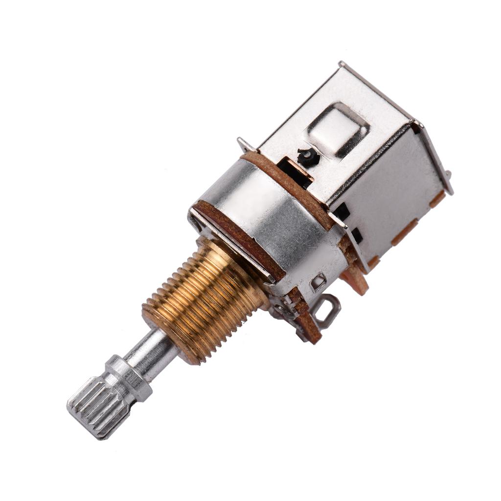 Elektrická kytara Basové potenciometry Split Shaft Pots Tlačítkový spínač Kytarové díly 2ks