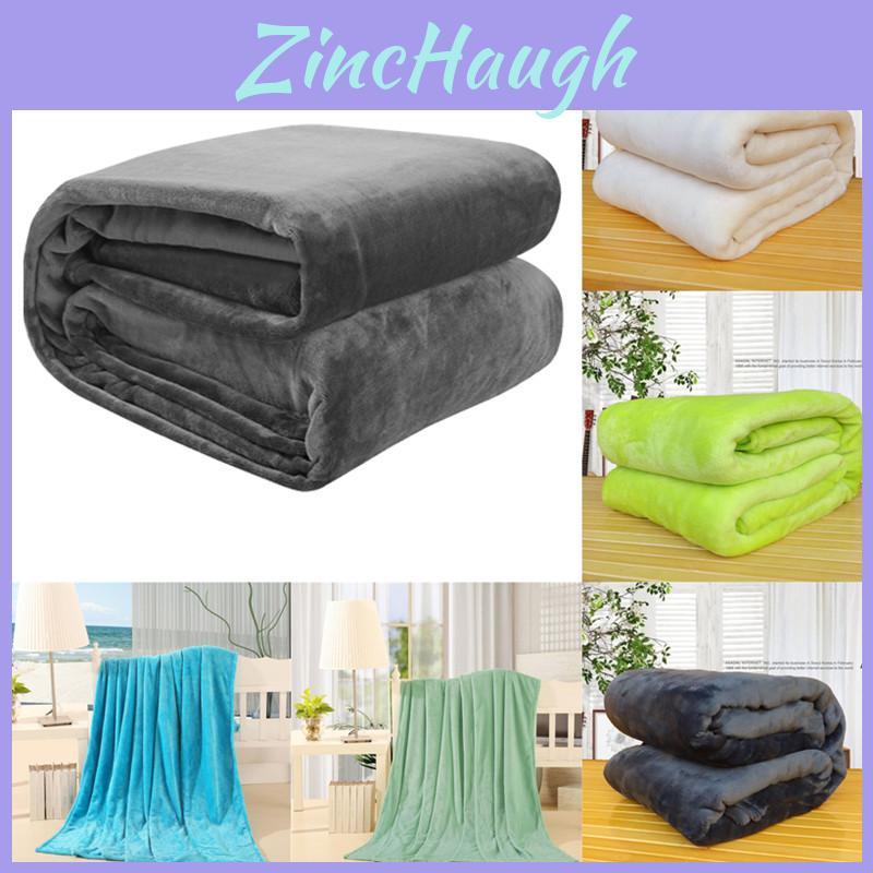 Super Soft Warm Flannel Blanket For Cozy Nights In Solid Color Options