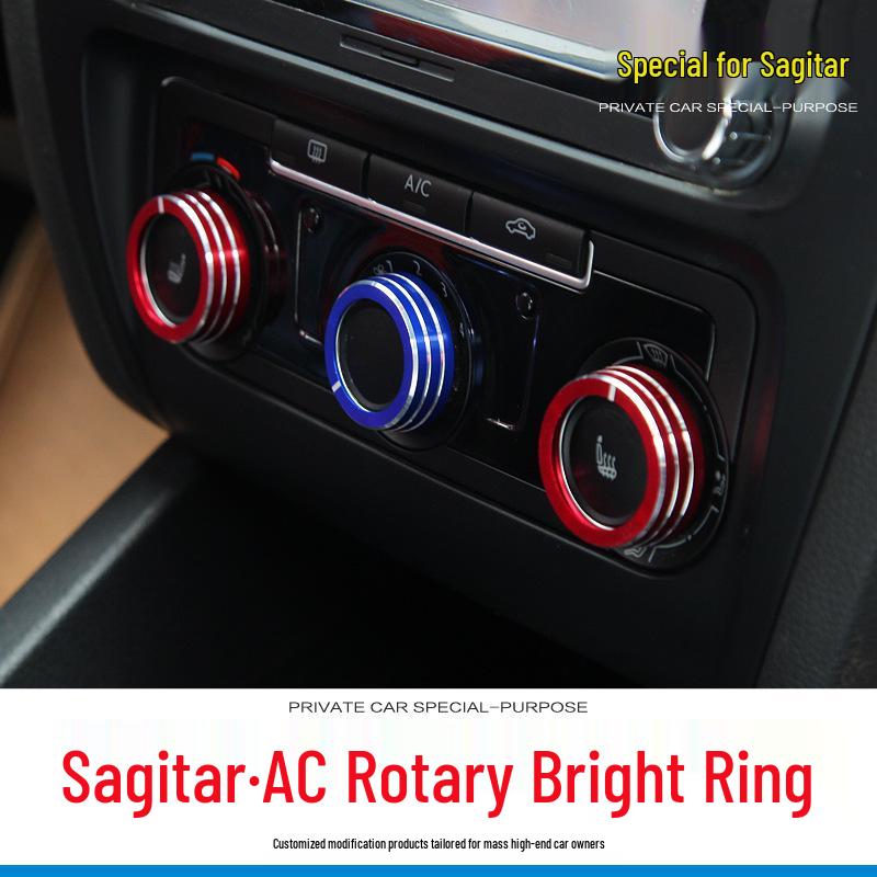Volkswagen Sagitar Santana A/C and Audio Knob Decor Ring for Car Interior