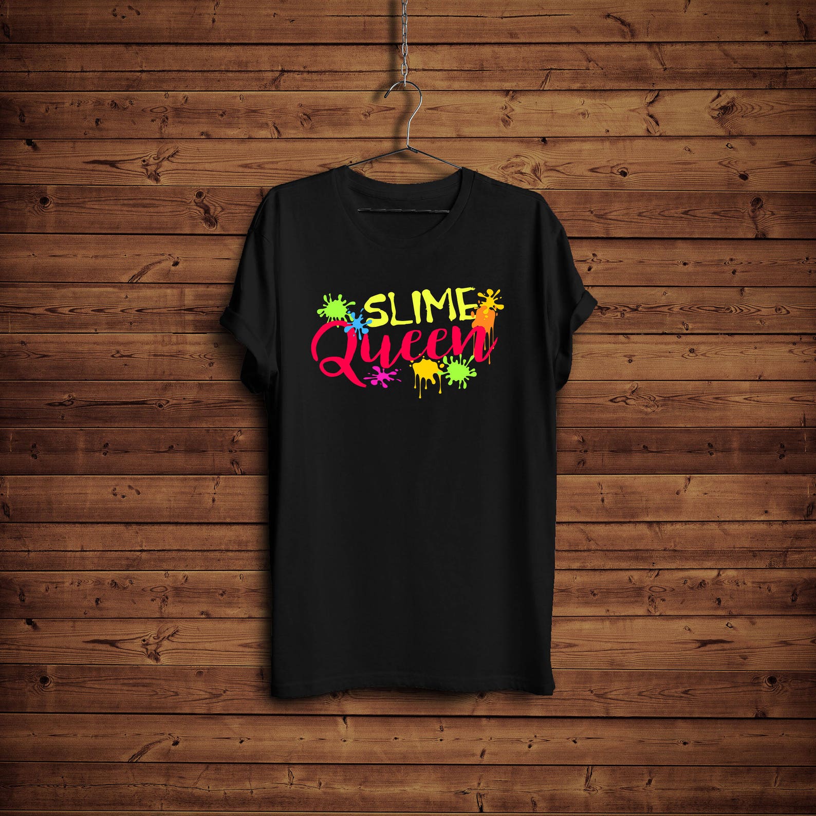 Slime Queen Shirt/ Slime T-Shirt/ Girls Slime Shirt/ Colorful Slime Tee Shirt/ Queen of Slime Shirt S