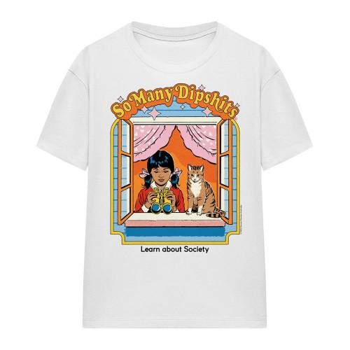 Steven Rhodes Womens/Ladies So Many Dipshits T-Shirt